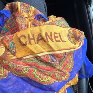 ‼️SOLD Authentic & Vintage Chanel Scarf